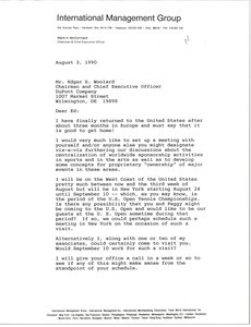 Letter from Mark H. McCormack to Edgar S. Woolard