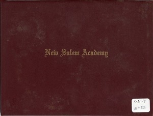 New Salem Academy diploma for Allan B. Bixby