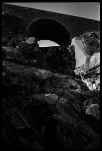 Gneiss formations beneath an aqueduct (?)