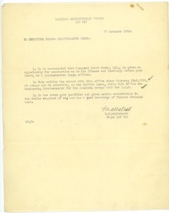 Letter from G. H. Mallatratt to Unknown