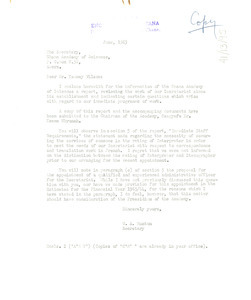 Letter from W. A. Hunton to J. Yanney-Wilson