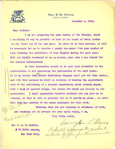Letter from Carrington L. Davis to W. E. B. Du Bois