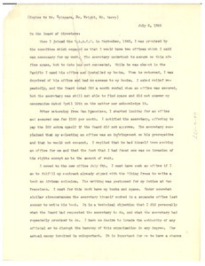 Memorandum from W. E. B. Du Bois to NAACP Board of Directors