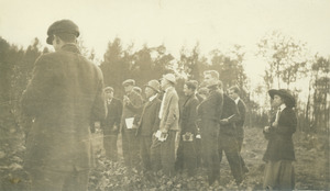 Fred C. Sears with students in a field class