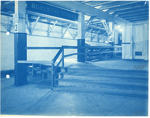 Boylston Street Station temporary platform