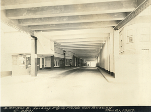 Dorchester Rapid Transit section 2. Looking east in Fields Corner busway