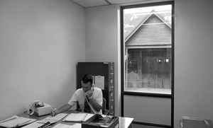 Rodney Hunt office worker on the telephone