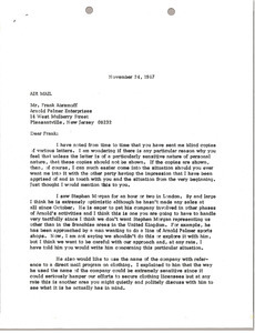 Letter from Mark H. McCormack to Frank Abramoff