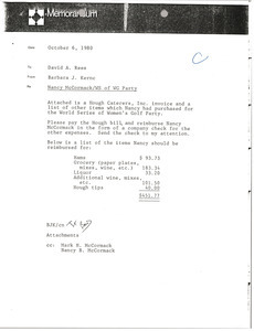 Memorandum from Barbara Kernc to David A. Rees