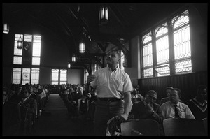 Question from the audience at the Youth, Non-Violence, and Social Change conference, Howard University