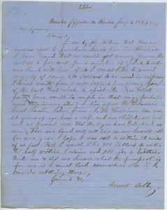 Letter from Newell Colby to Joseph Lyman