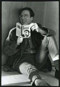 Harvard student reading Lenny Bruce
