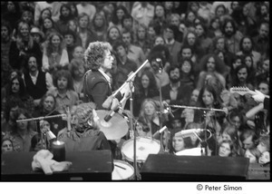 Bob Dylan with the Band: Dylan with Levon Helm on drums