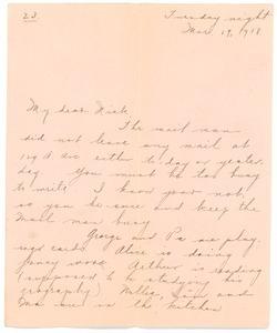 Letter from Letitia Crane to Frank F. Newth