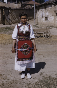 Woman in folk costume, Dračevo