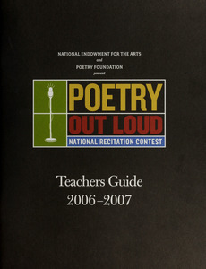 Poetry out loud national recitation contest