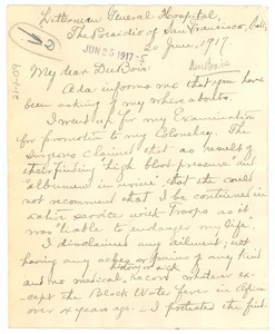 Letter from Charles Young to W.E.B. Du Bois