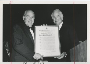 Harold W. McGraw, Jr. presented with award