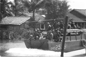 Men of the 5th Battalion of the 12th Infantry in their area of operation near Binh Chanh.