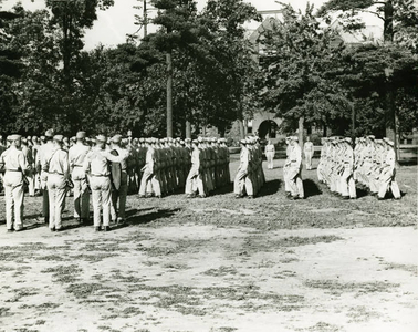 Army Air Corps Marching at Springfield College (1943)