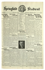The Springfield Student (vol. 23, no. 14) February 8, 1933