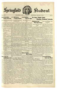 The Springfield Student (vol. 24, no. 20) January 31, 1934