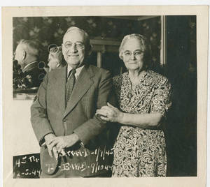 William H. Ball and Mrs. Ball portrait, 1945
