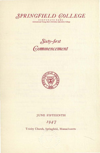 Commencement Program (1947)