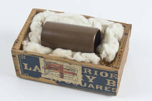 The George Williams' wax cylinder and shipping container box, 1894