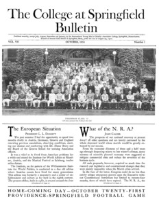 The Bulletin (vol. 7, no. 1), October 1933