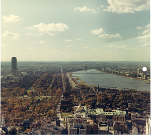 Back Bay and Beacon Hill, aerial view