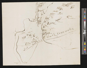 Disposition of the British forces on Long Island, Staten Island, and Manhattan Island, under Cornwallis and Knyphausen