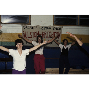 Fitness class attendees at the Allston-Brighton YMCA