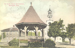 Old South Church and Common, Reading, MA