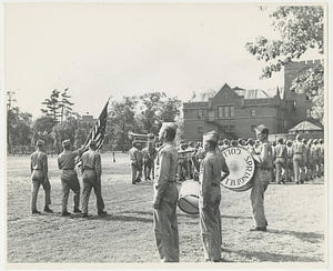 Army Air Corps marching at Springfield College (June 1943)
