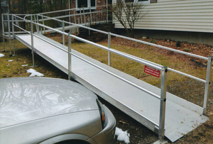 One of the handicap ramps in Wilmington
