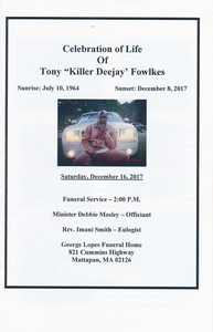 Killer DJ memorial program