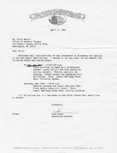 Letter to Ms. Chris Maylor from Fred Faust