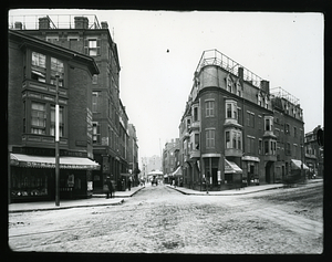 Looking westerly on Pleasant Street at Shawmut Avenue