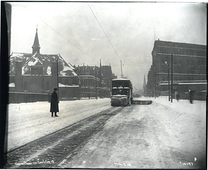 Snow plow on Berkeley Street