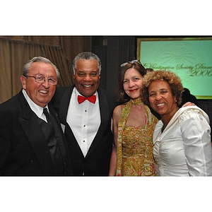 Four guests at the Huntington Society Dinner