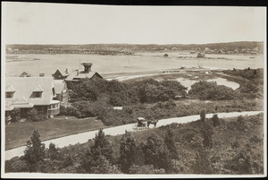View of the Chappaquoit and Snug Harbor looking east in Falmouth, Mass.