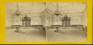 Interior of Masonic Hall, Melrose, looking east, undated