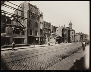 Construction on Charles Street, Boston, Mass.