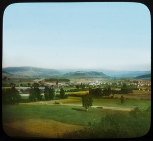 Hand-tinted landscape view, location unknown
