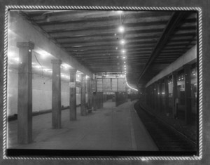 Park St. Station platform, Boston, Mass., undated