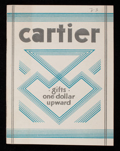 Cartier, gifts one dollar upwards, Cartier, Inc., Fifth Avenue and 52nd Street, New York, New York