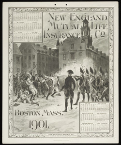 Calendar for New England Mutual Life Insurance Co., Post Office Square, Boston, Mass., 1901