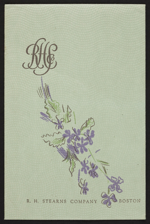 Envelope for the R.H. Stearns Company, Boston, Mass., undated