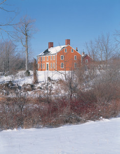 Exterior in snow from the right, Cogswell's Grant, Essex, Mass.